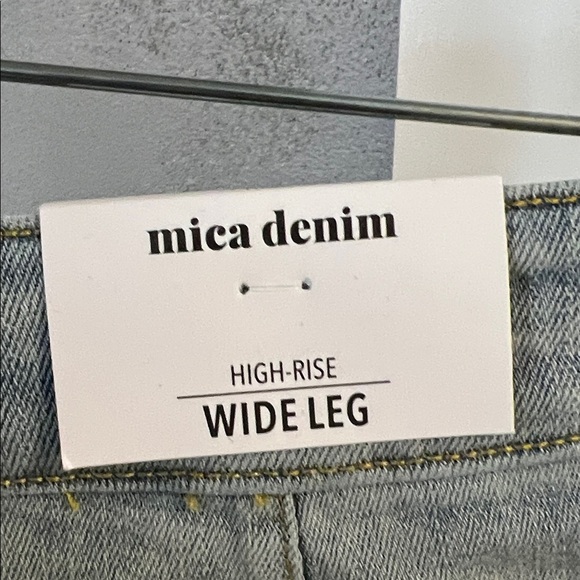 Mica Light Blue Wide Leg Jeans - Picture 2 of 10